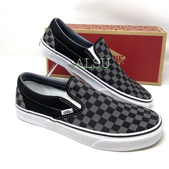 VANS Classic Slip-On Black Pewter Checkerboard Men - Picture 9 of 9